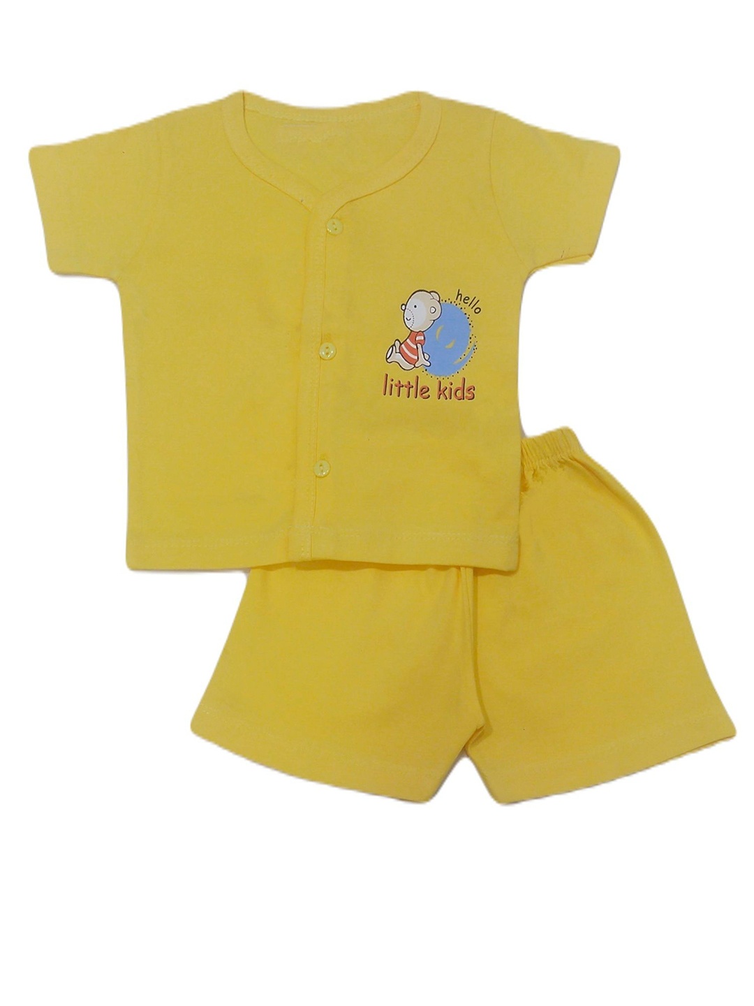

BAESD Unisex Kids Shirt with Shorts, Yellow