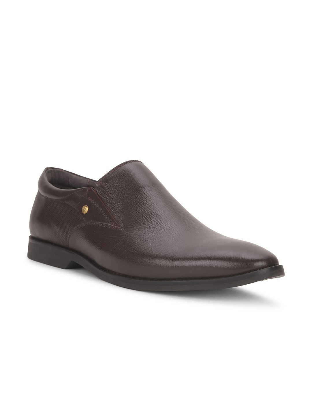 

Hush Puppies Men Leather Formal Slip-Ons, Brown