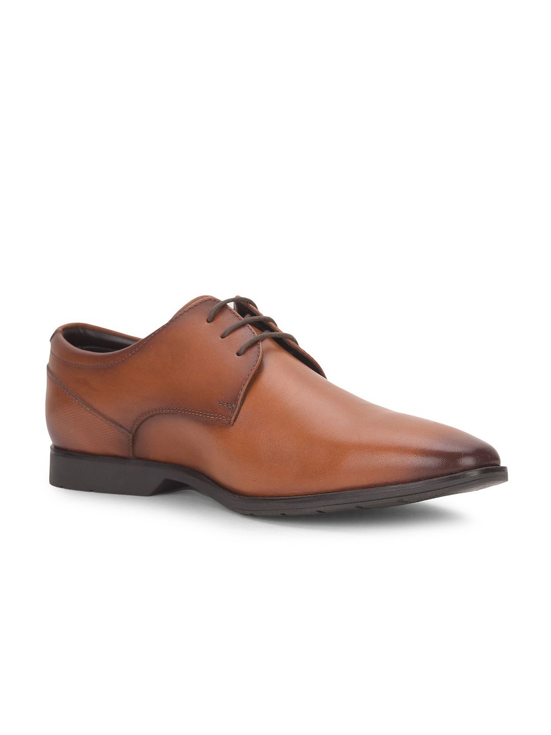 

Hush Puppies Men Leather Formal Derbys, Tan