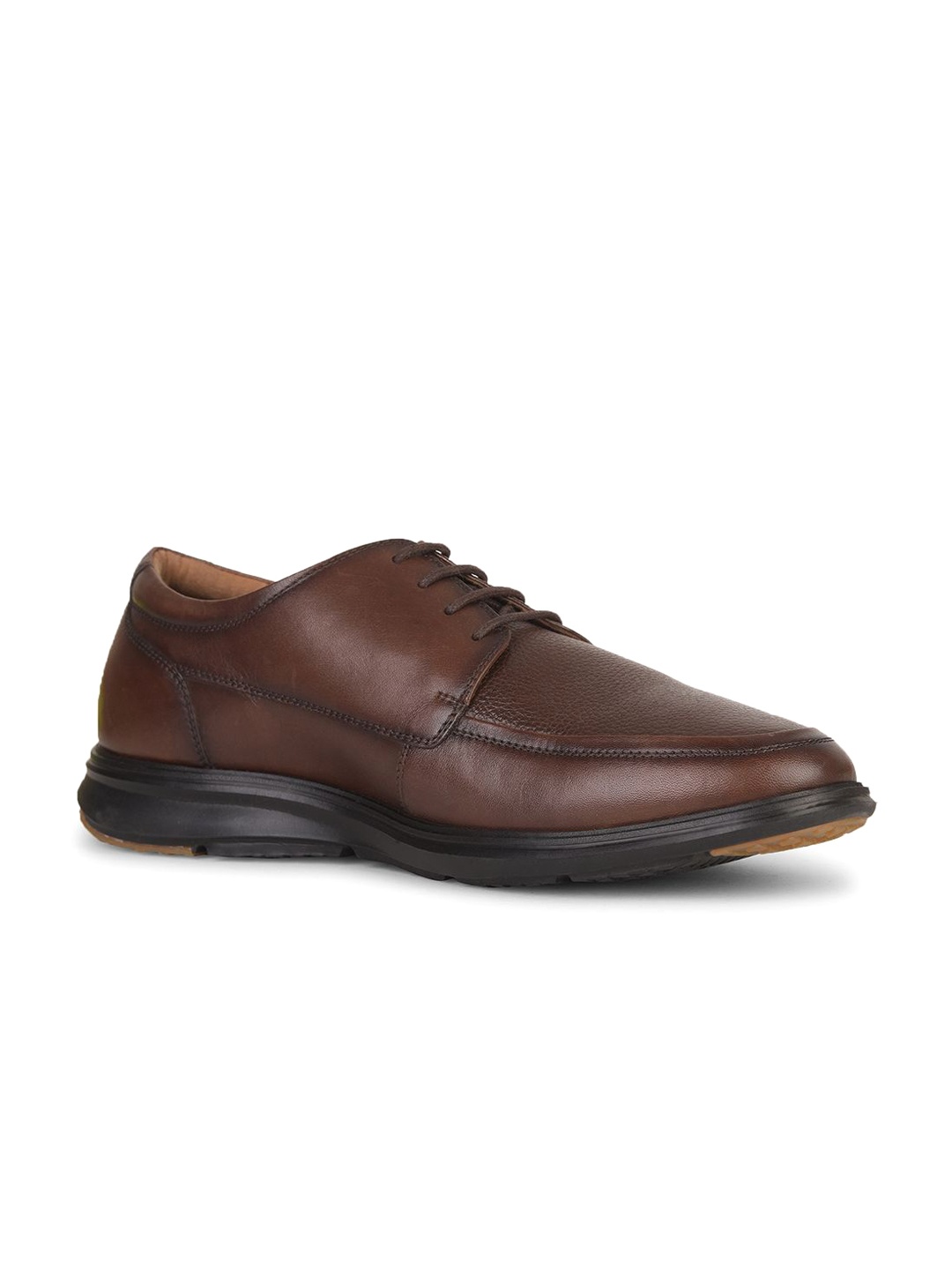 

Hush Puppies Men Leather Formal Derbys, Brown