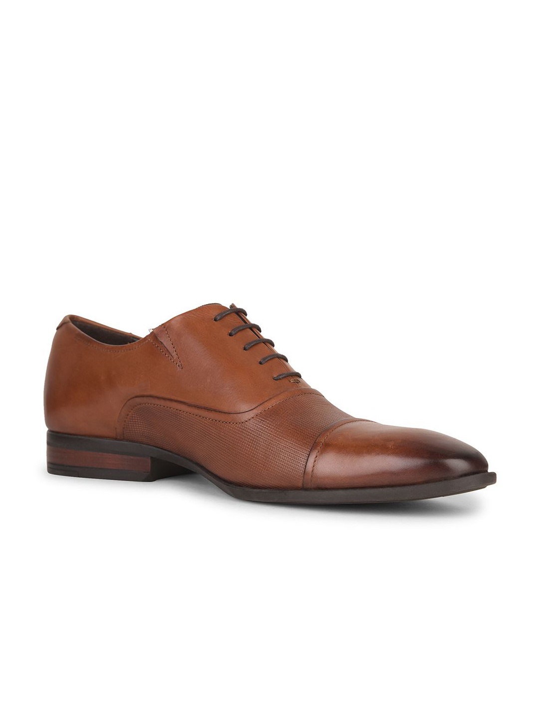 

Hush Puppies Men Leather Formal Oxfords Shoes, Tan