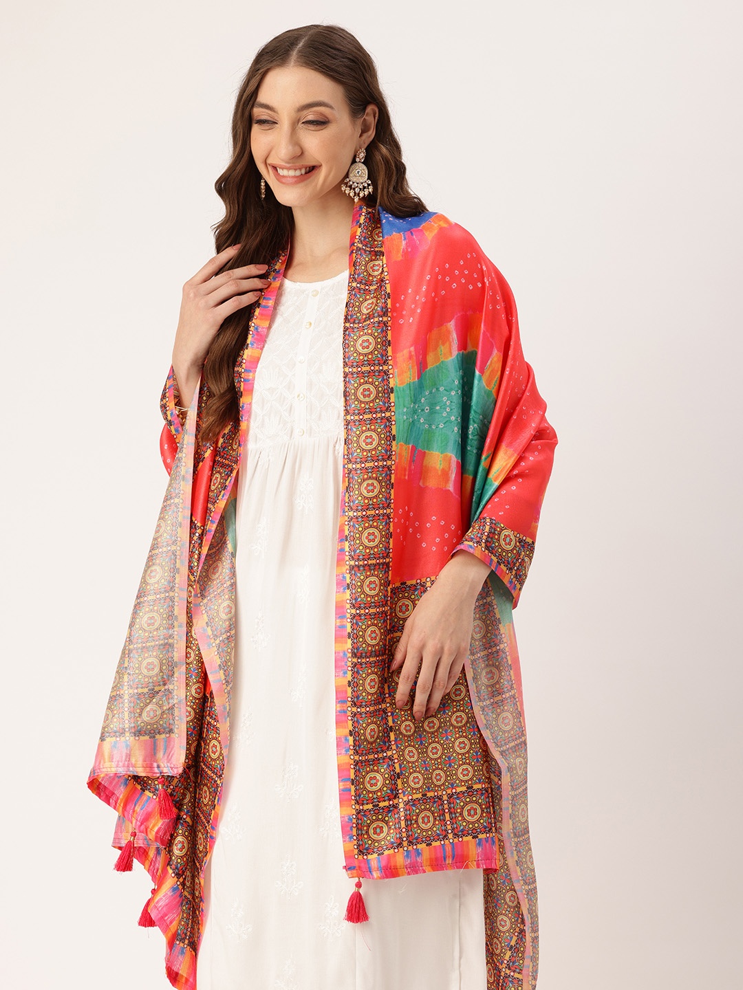 

SANGAM PRINTS Ethnic Motifs Printed Dupatta, Multi