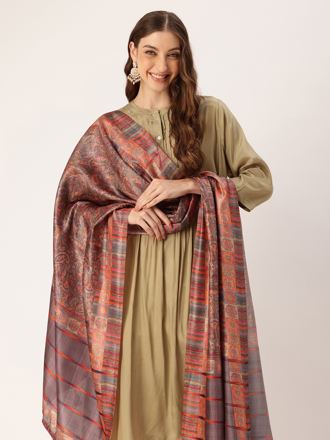 

SANGAM PRINTS Paisley Printed Dupatta, Multi