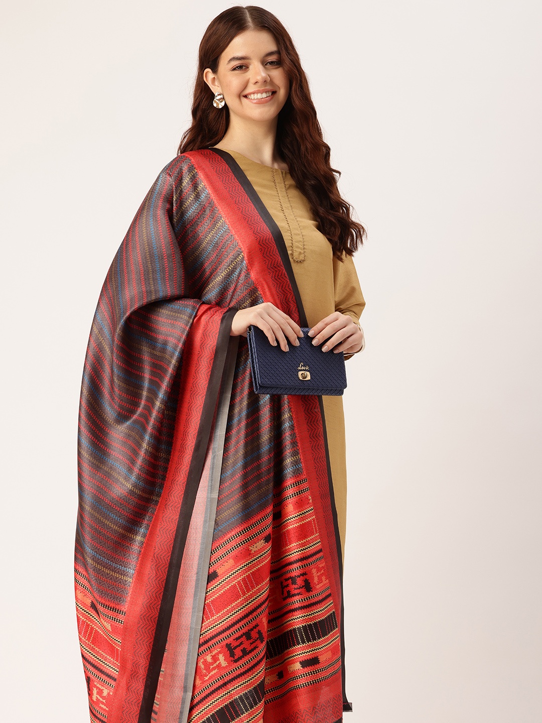 

SANGAM PRINTS Geometric Printed Dupatta, Multi