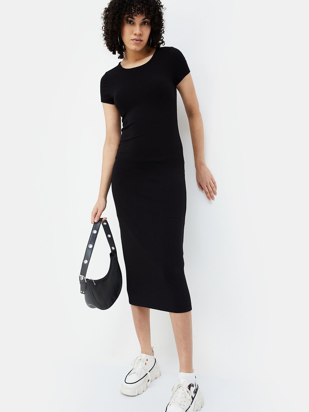 

Ginger by Lifestyle Bodycon Midi Dress, Black