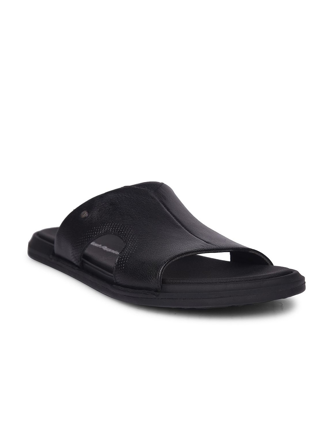 

Hush Puppies Men Leather Comfort Sandals, Black