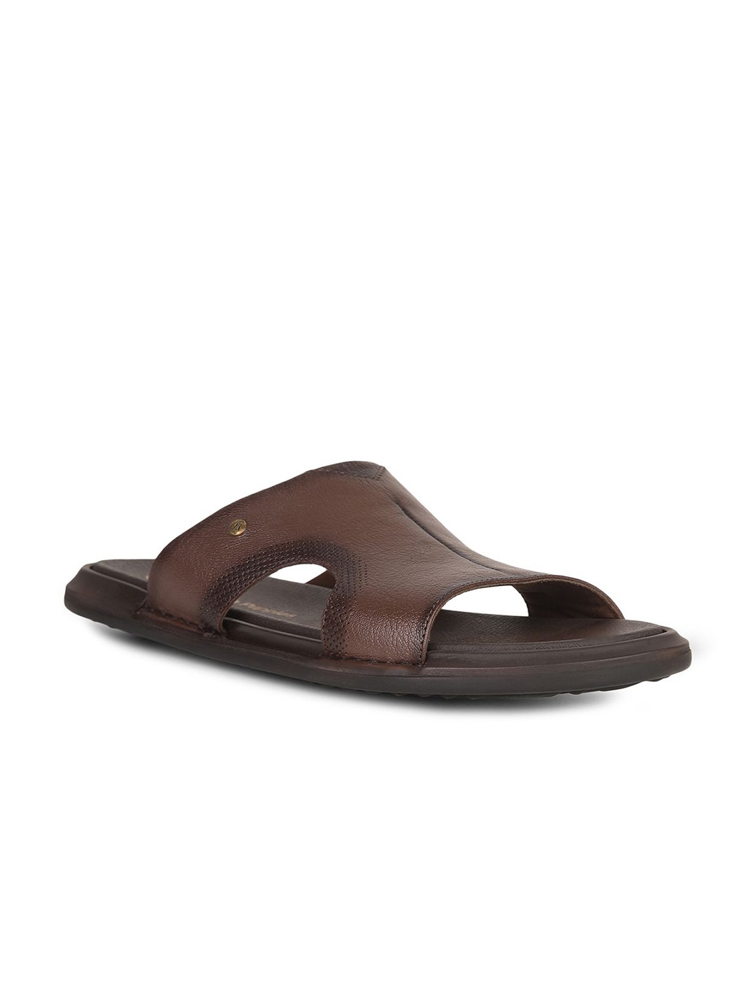 

Hush Puppies Men Leather Comfort Sandals, Brown