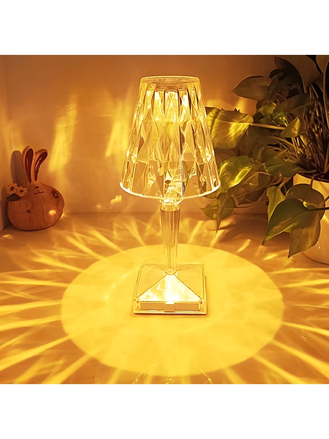 

CORAL TREE Transparent Textured Acrylic Contemporary Frusturical Shaped Table Lamp