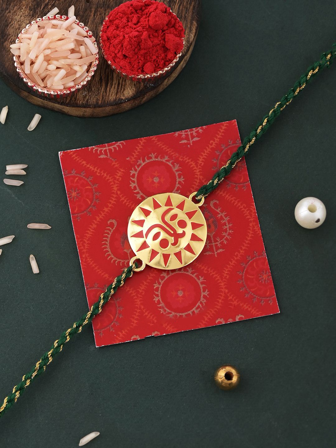 

Chumbak Radiant Sun Rakhi, Gold