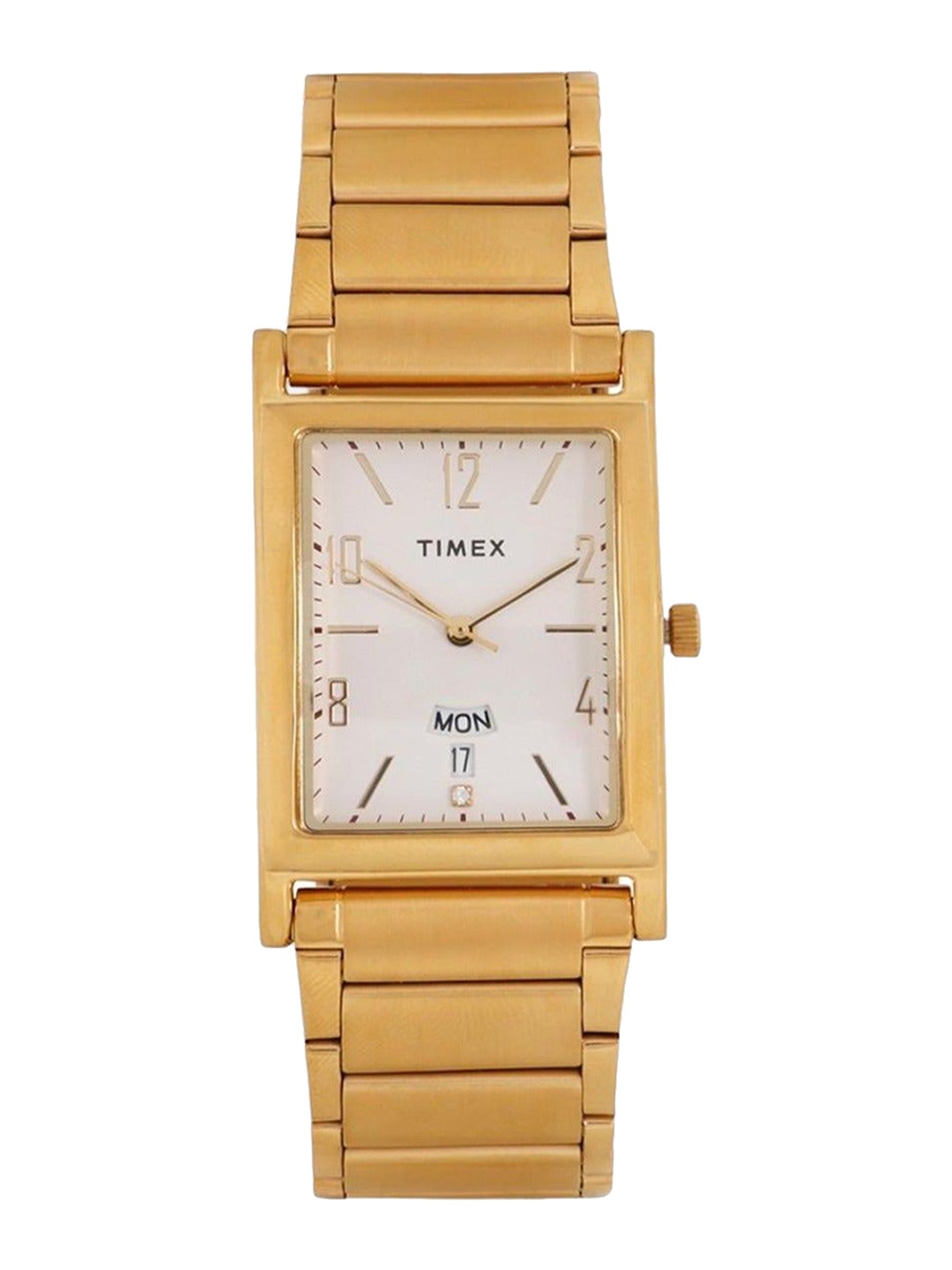 

Timex Men Solid Bracelet Style Reset Time Analogue Watch TW000L517-JIT, Gold