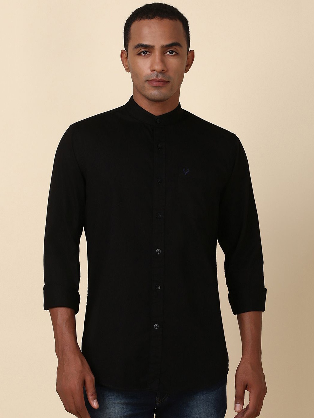 

Allen Solly Men Opaque Casual Shirt, Black