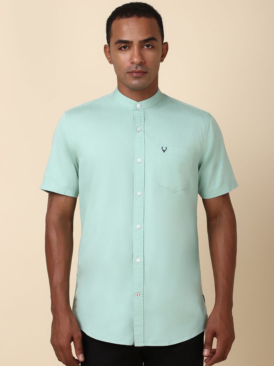 

Allen Solly Men Opaque Casual Shirt, Green