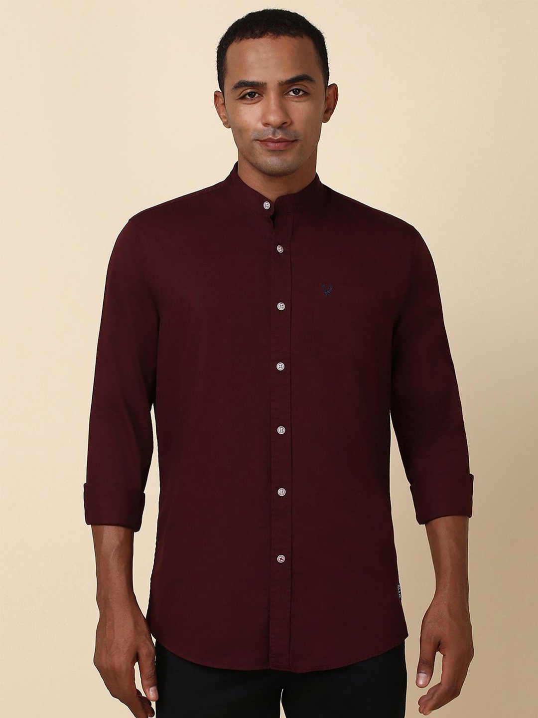 

Allen Solly Men Opaque Casual Shirt, Maroon