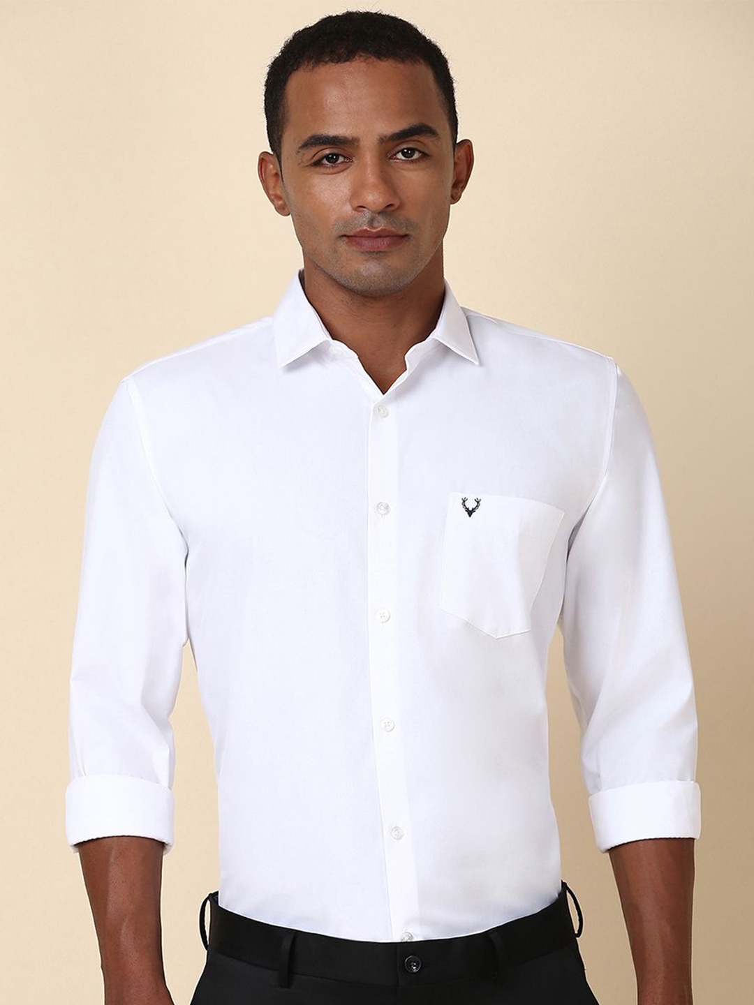 

Allen Solly Men Slim Fit Opaque Formal Shirt, White