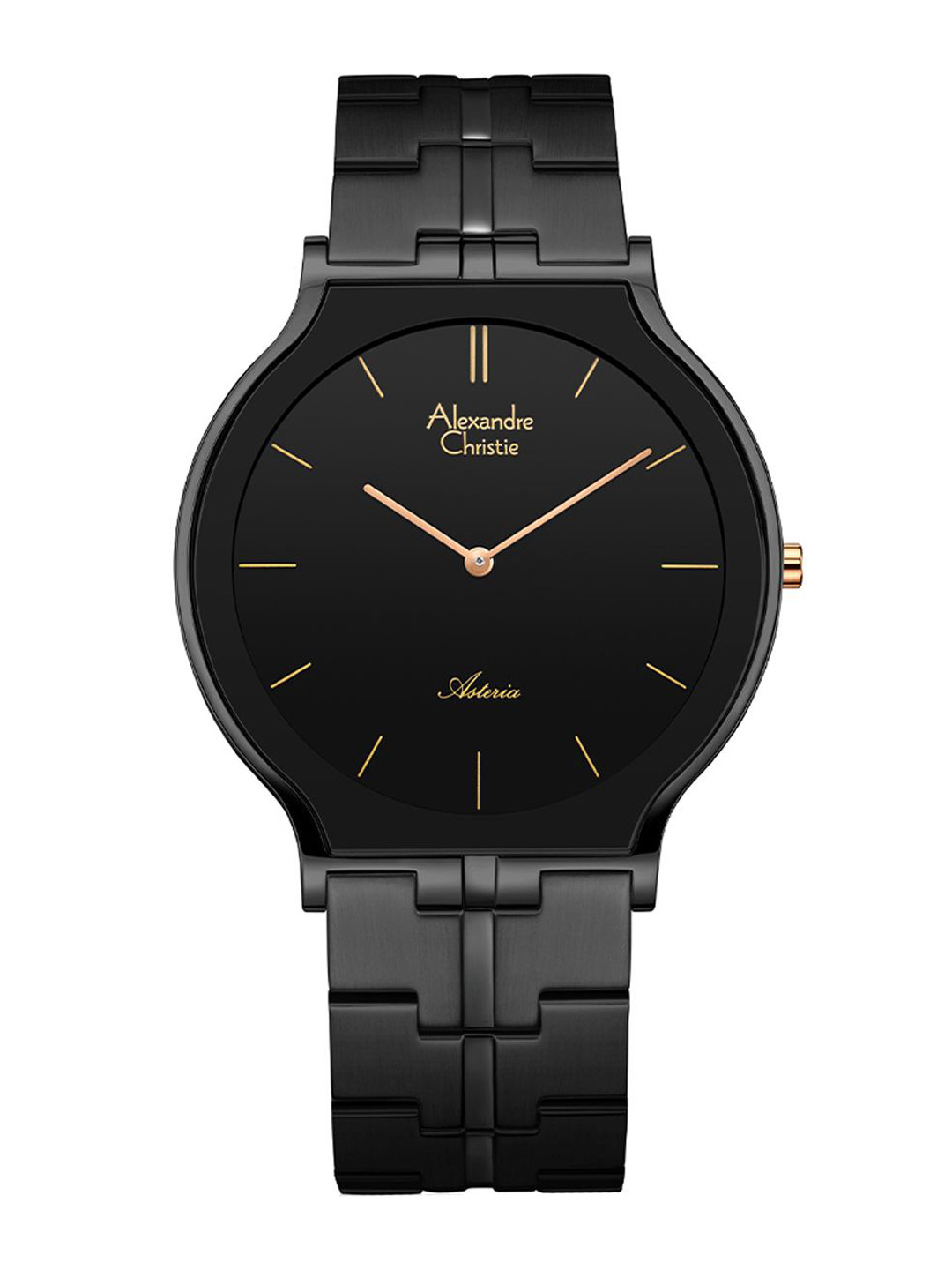 

Alexandre Christie Men Dial & Stainless Steel Bracelet Style Straps Analogue Watch 8410MHBIPBA, Black