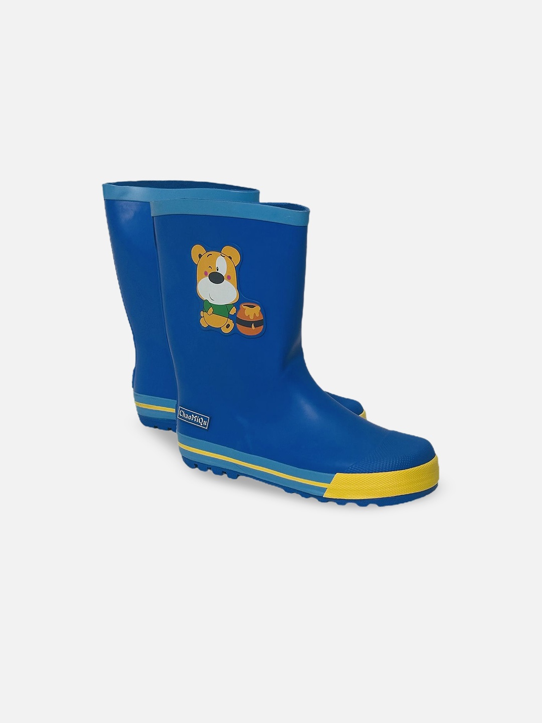 

Little Surprise Box LLP Kids Printed High-Top Rain Gumboots, Blue