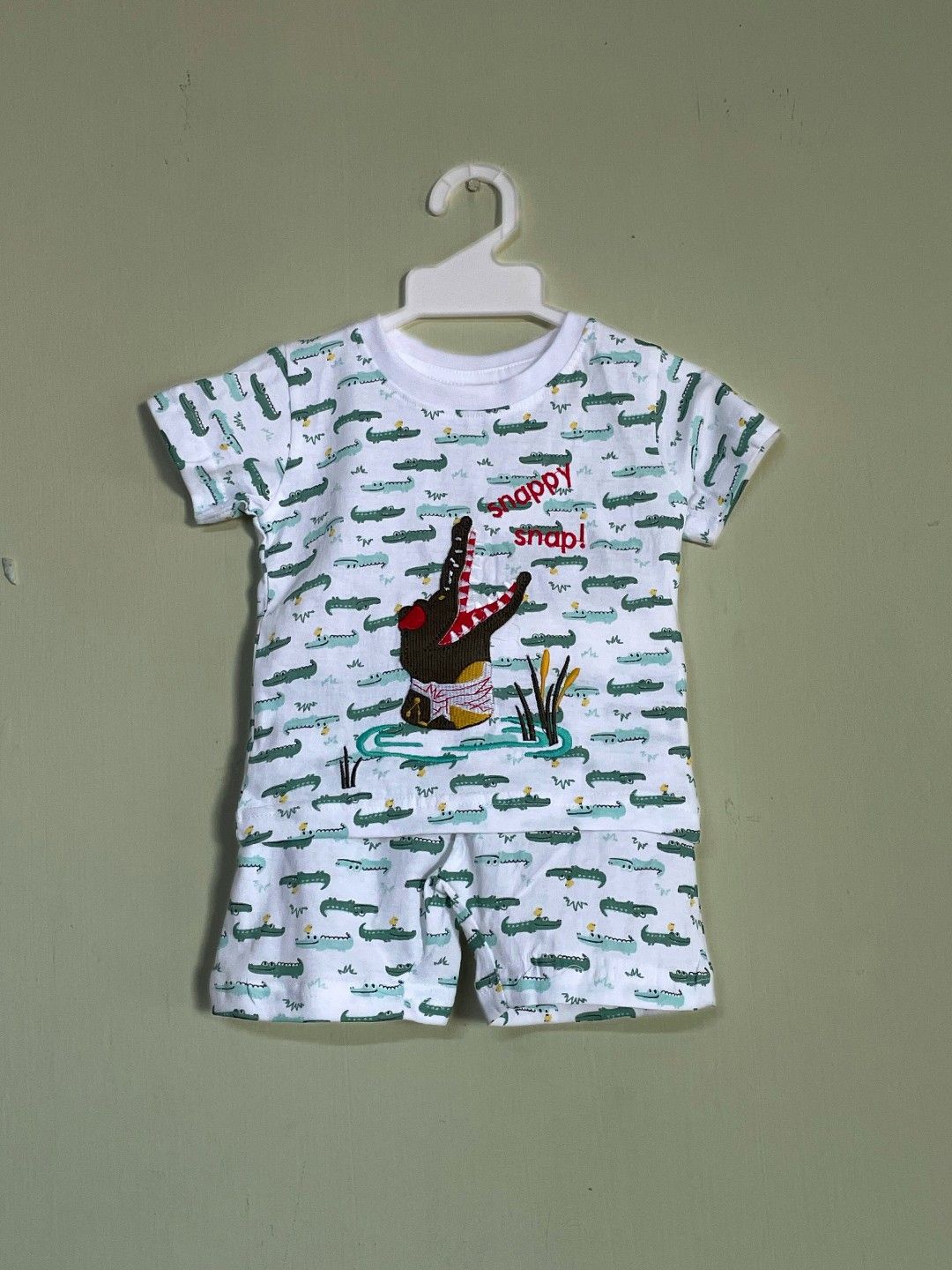 

BAESD Kids Printed T-shirt With Shorts, Green