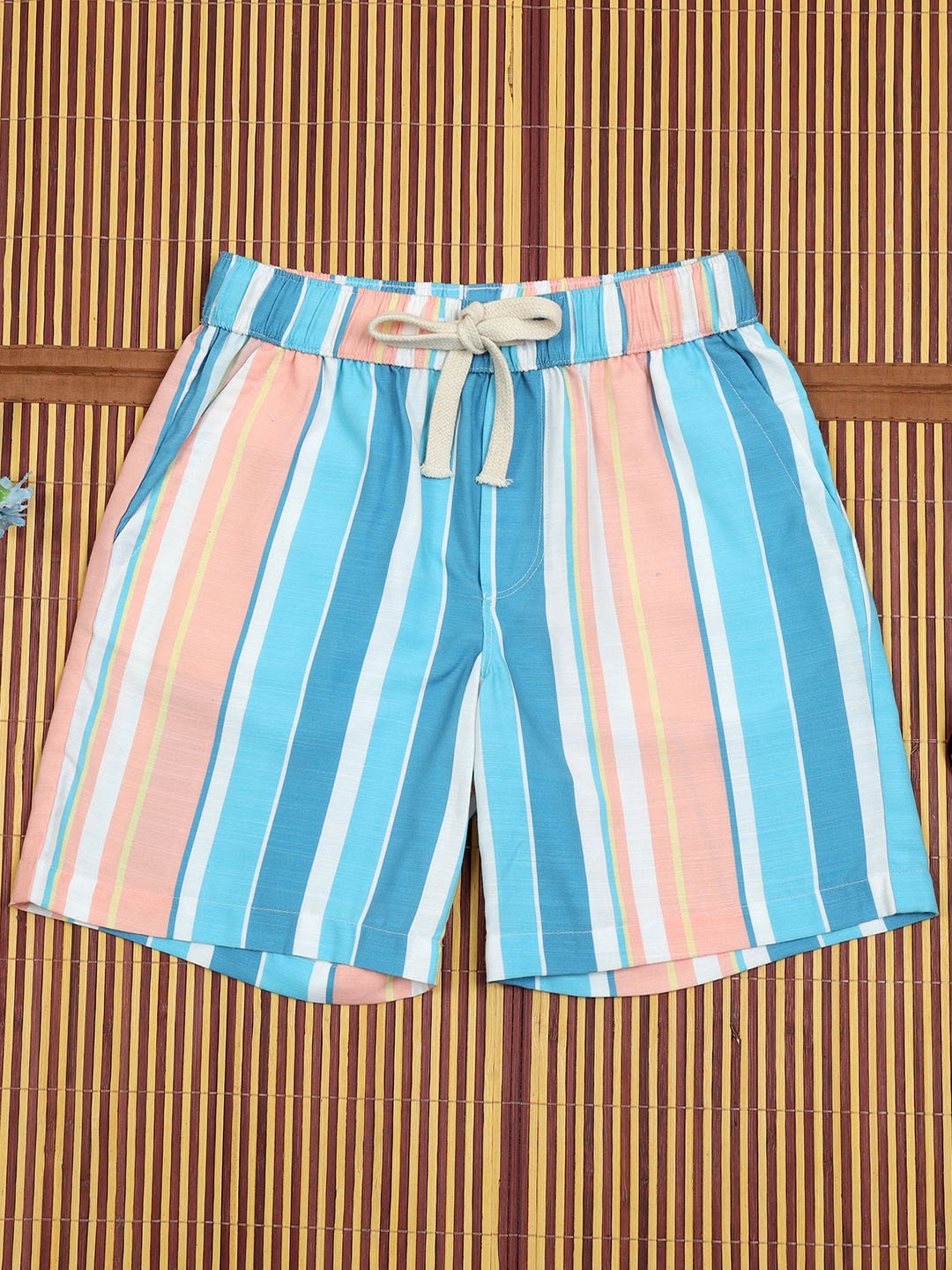 

The Lion and The Fish Boys Striped Technology Shorts, Multi