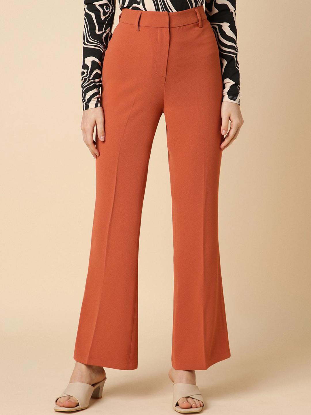 

Allen Solly Woman Women Trousers, Orange