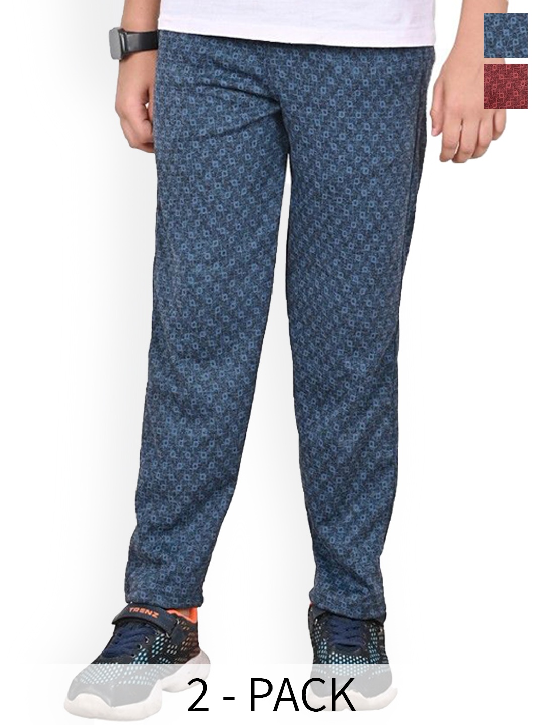 

BAESD Boys Pack Of 2 Mid Rise Polyester Relaxed Fit Track pant, Grey