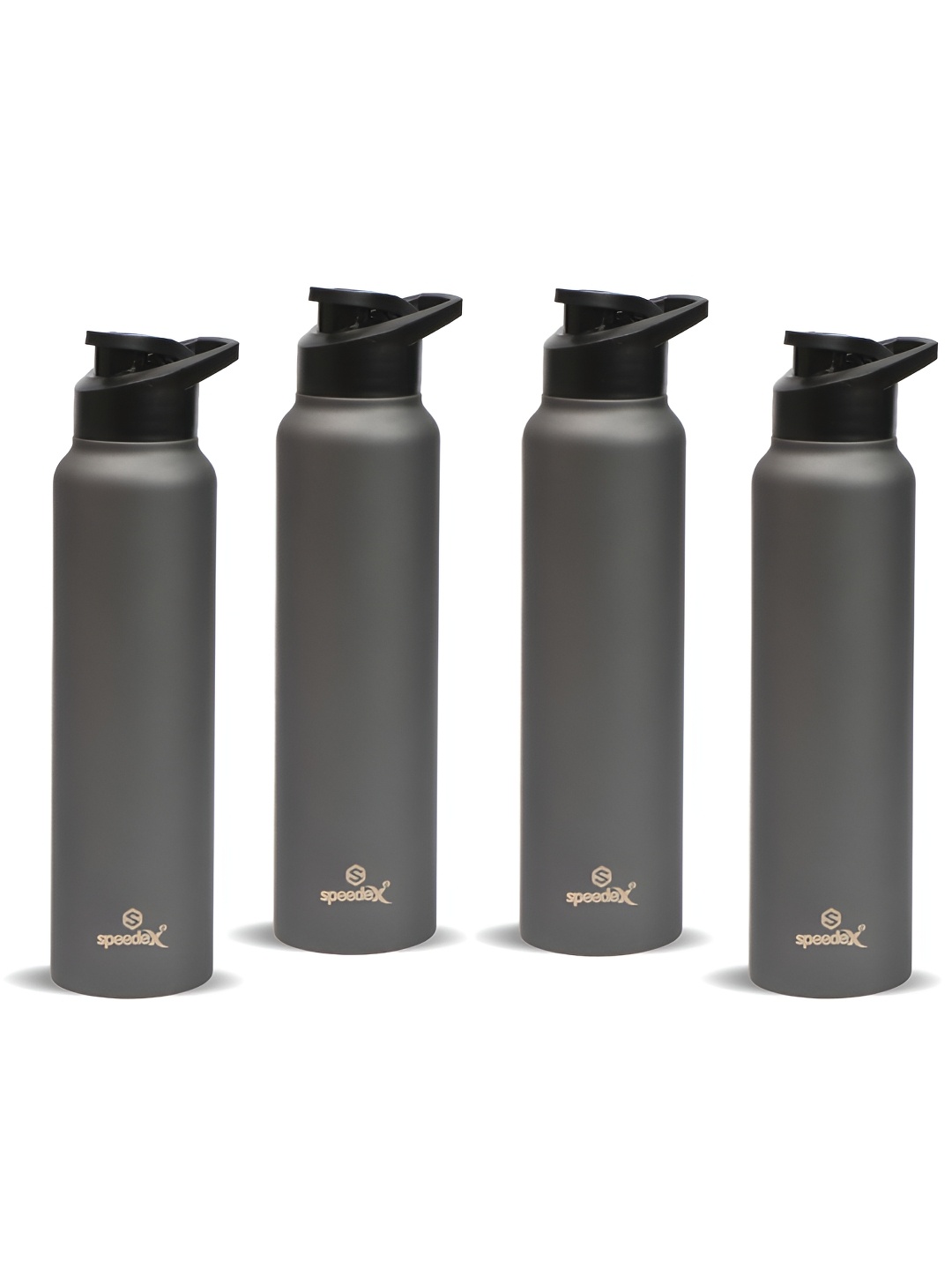 

Speedex Grey Set of 4 Stainless Steel Solid Water Bottle