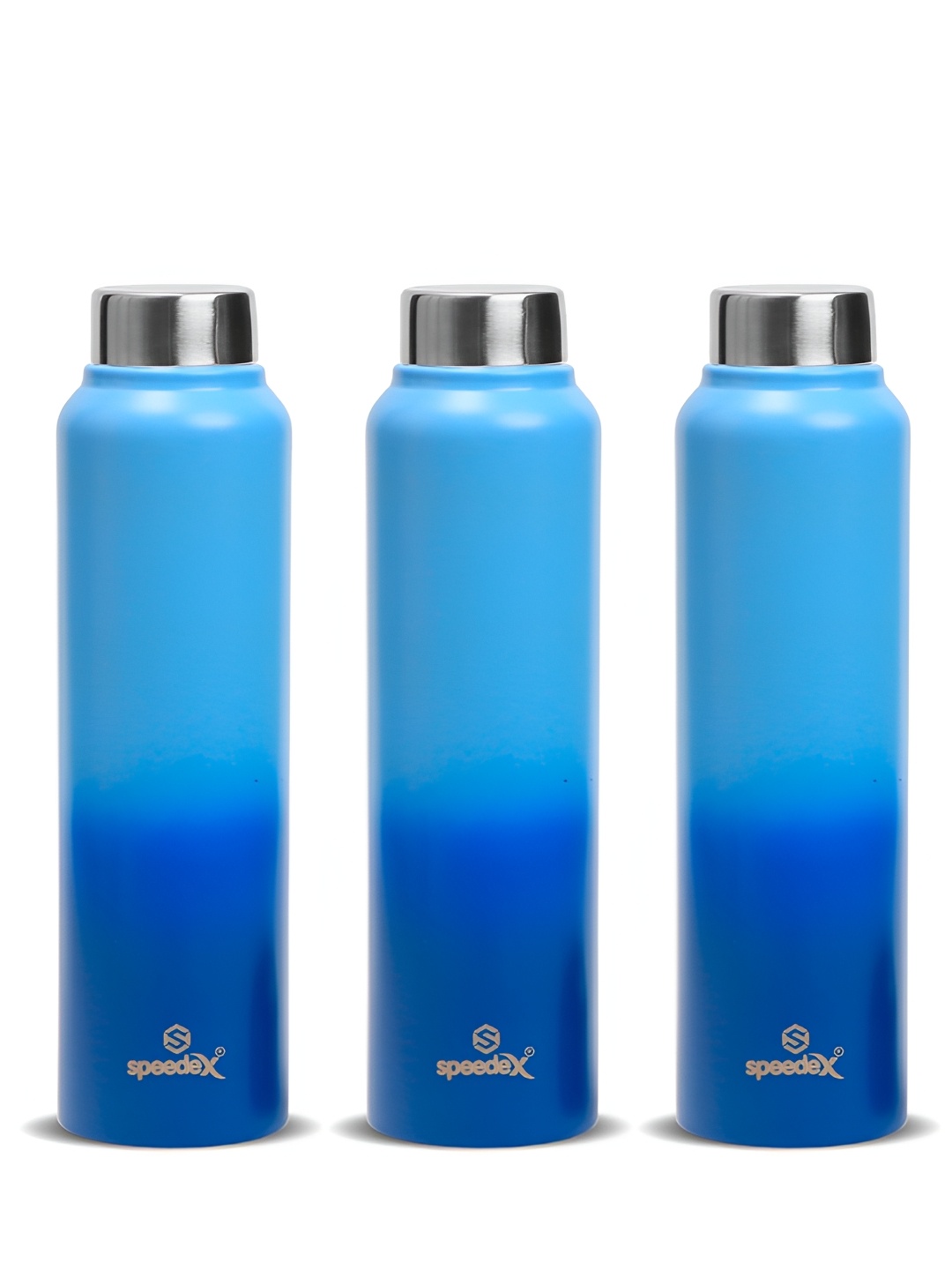 

Speedex Blue Set of 3 Stainless Steel Solid Water Bottle