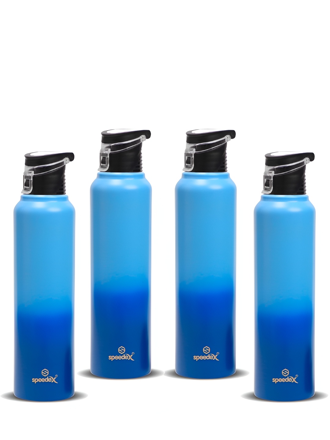 

Speedex Blue Set of 4 Stainless Steel Solid Water Bottle