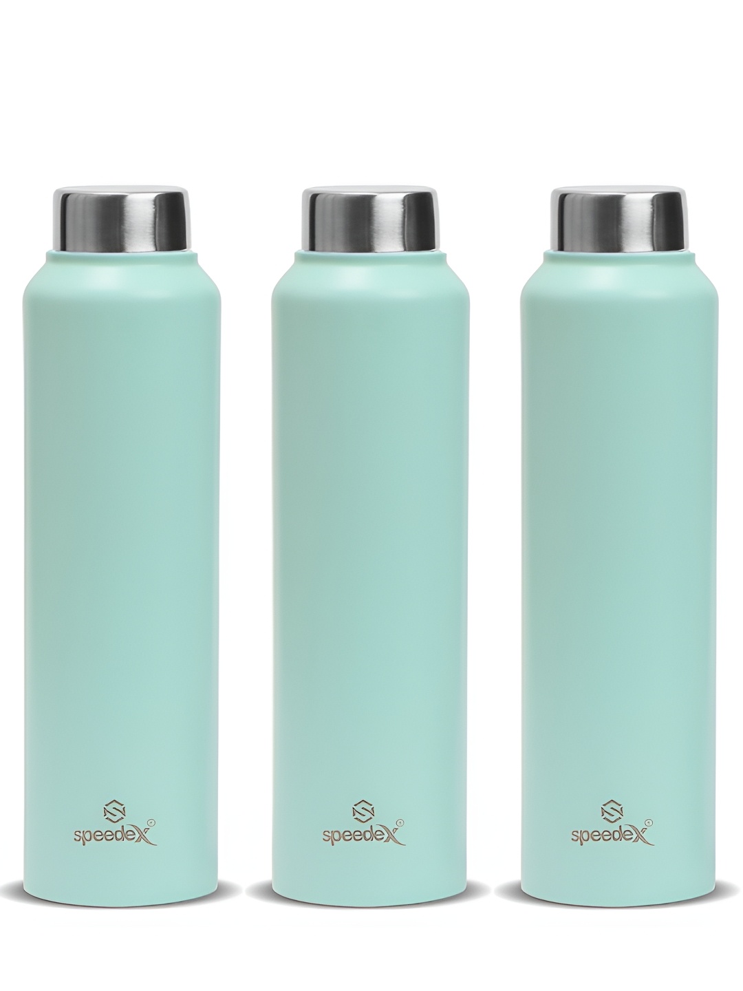 

Speedex Green Set of 3 Stainless Steel Solid Water Bottle