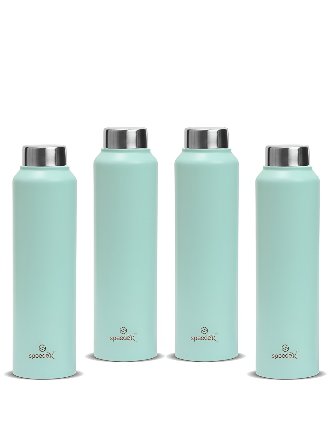 

Speedex Green Set of 4 Stainless Steel Solid Water Bottle