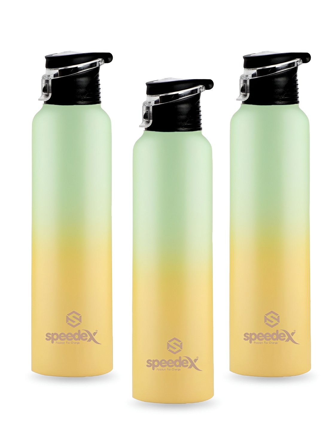 

Speedex Lime Green Set of 3 Stainless Steel Solid Water Bottle