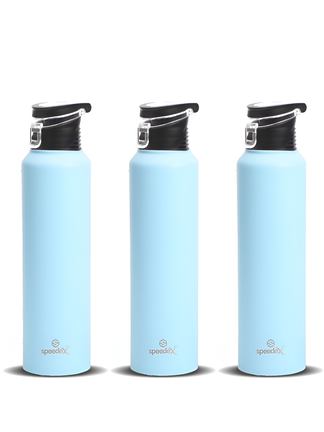 

Speedex Blue Set of 3 Stainless Steel Solid Water Bottle