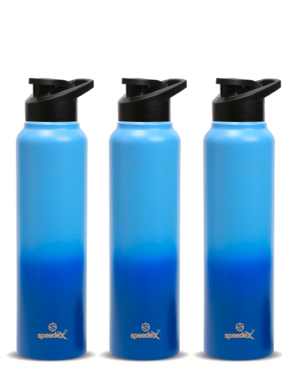 

Speedex Blue Set of 3 Stainless Steel Solid Water Bottle