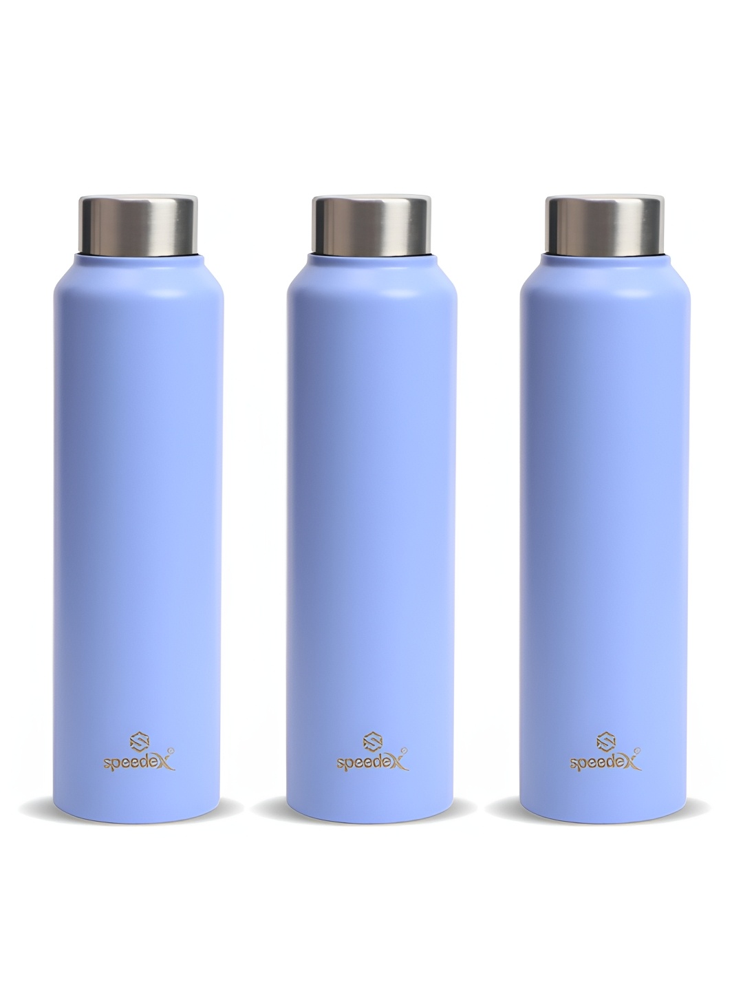 

Speedex Purple Set of 3 Stainless Steel Solid Water Bottle