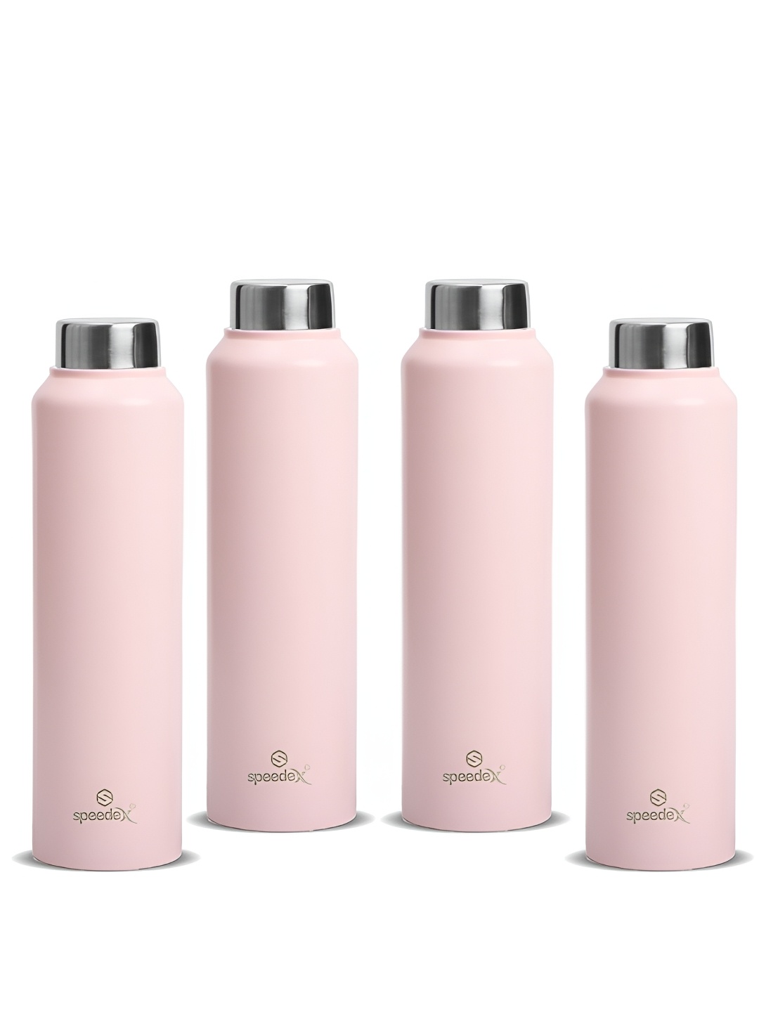 

Speedex Pink Set of 4 Stainless Steel Solid Water Bottle