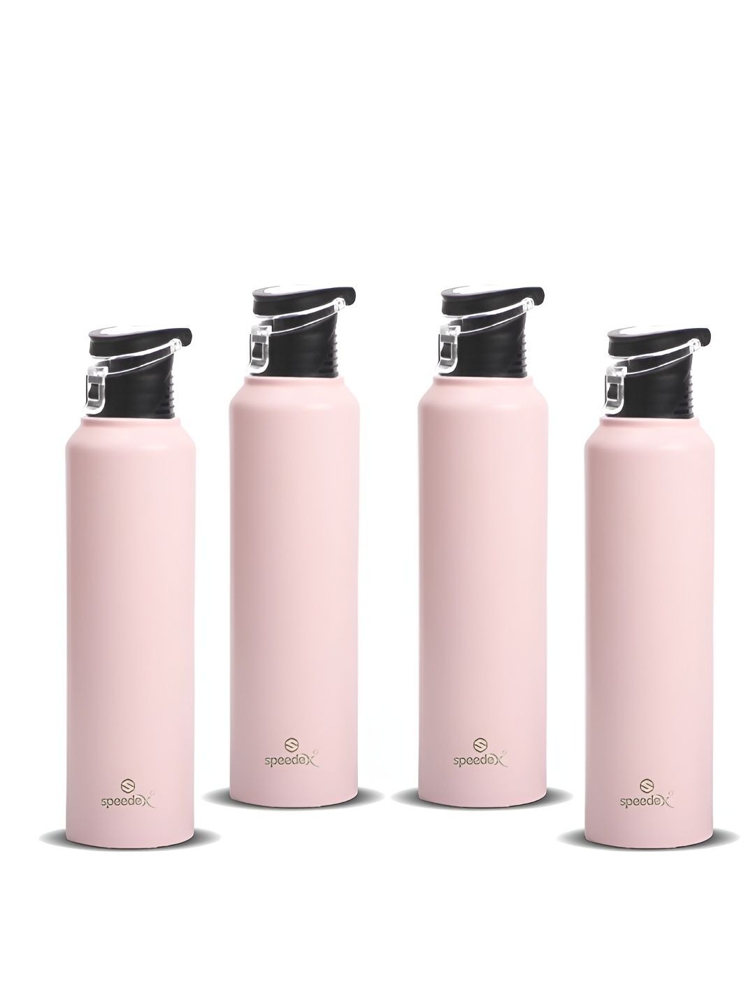 

Speedex Pink Set of 4 Stainless Steel Solid Water Bottle