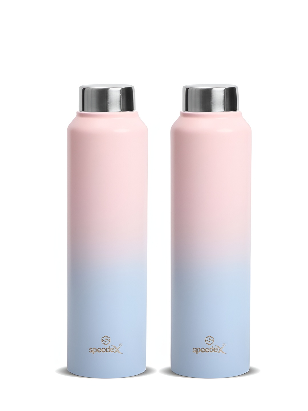 

Speedex Pink Set of 2 Stainless Steel Solid Water Bottle