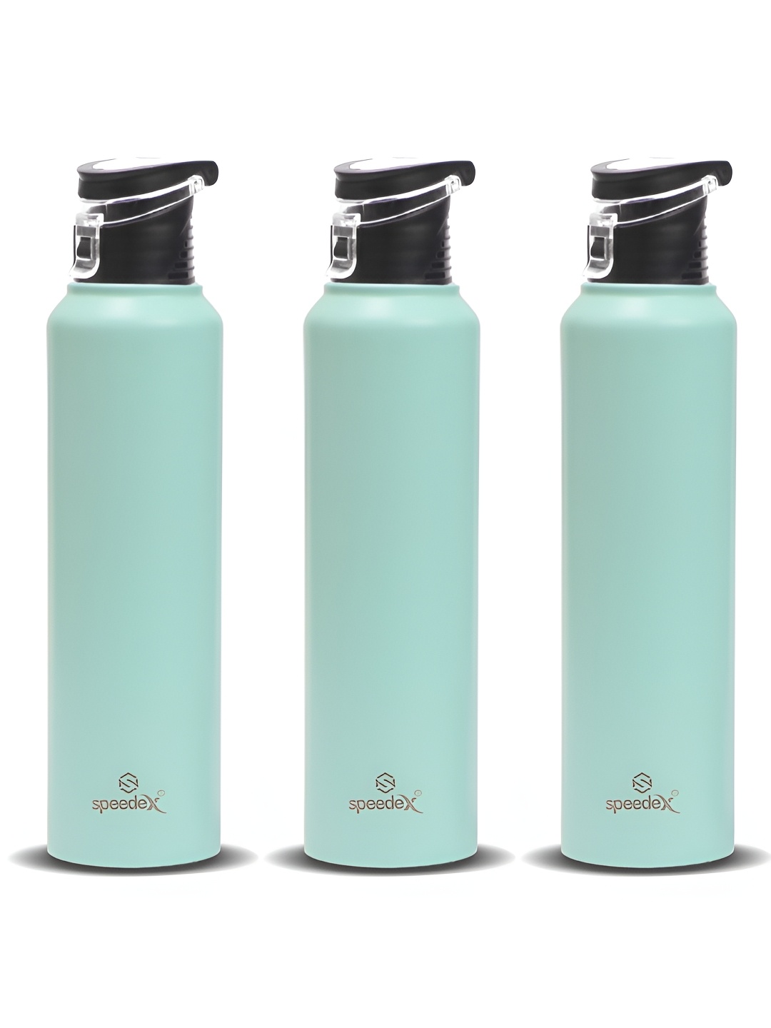 

Speedex Green Set of 3 Stainless Steel Solid Water Bottle