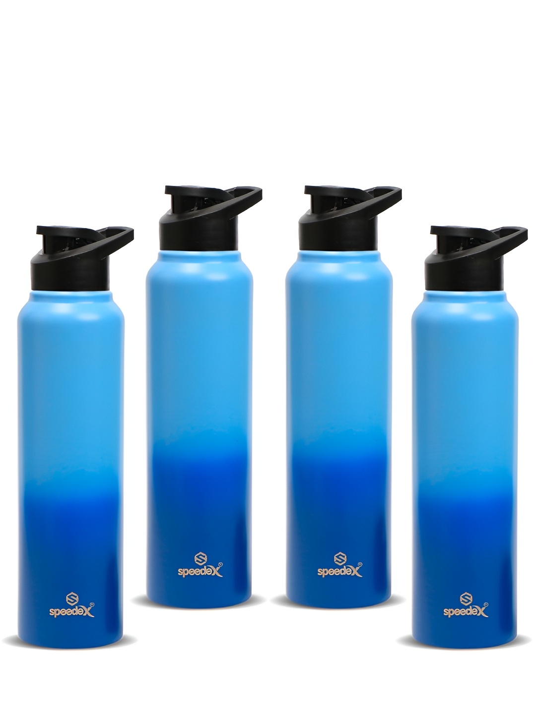

Speedex Blue Set of 4 Stainless Steel Solid Water Bottle