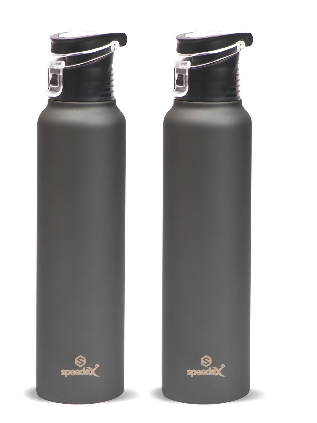 

Speedex Grey Set of 2 Stainless Steel Solid Water Bottle