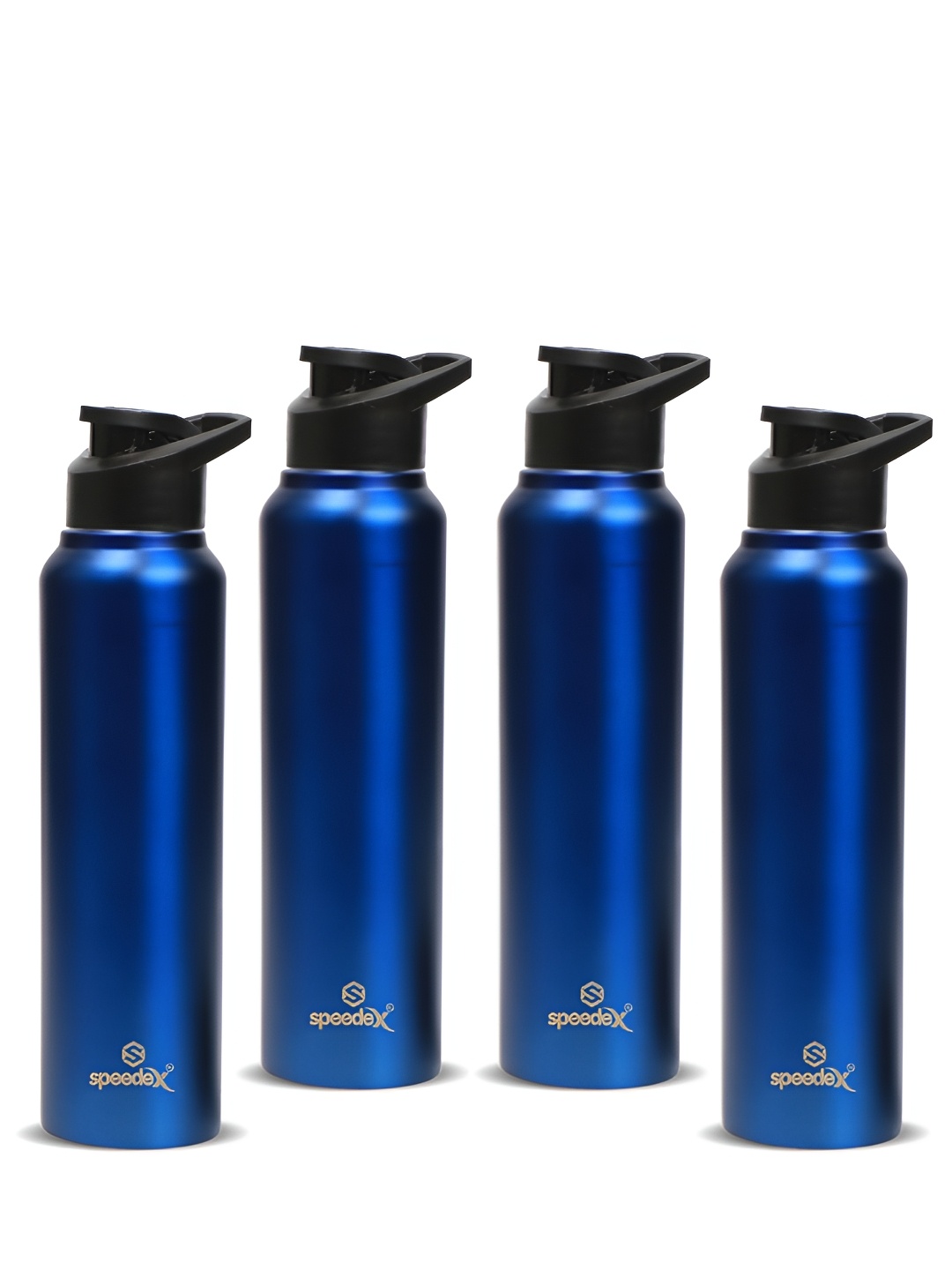 

Speedex Blue Set of 4 Stainless Steel Solid Water Bottle