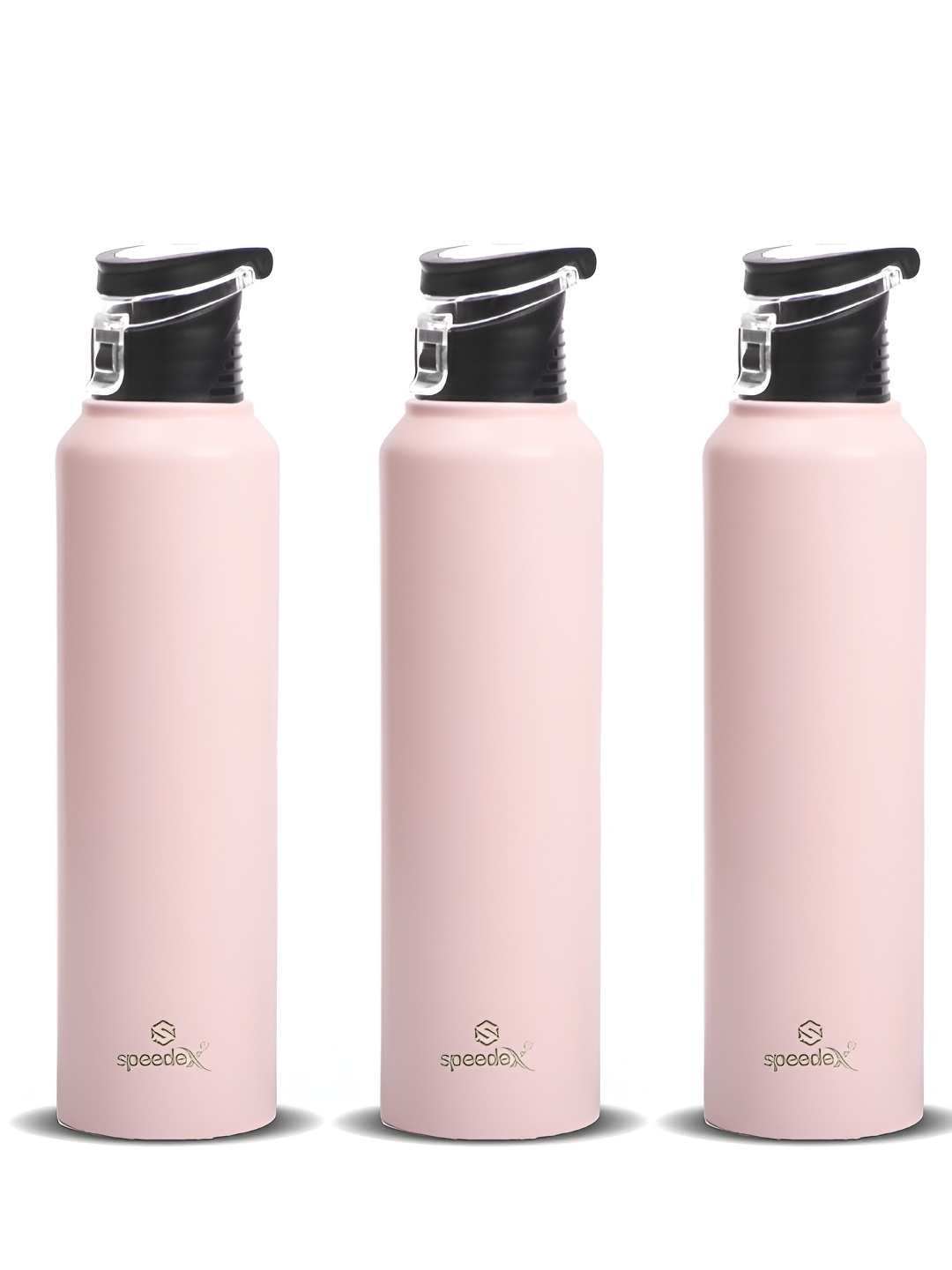 

Speedex Pink Set of 3 Stainless Steel Solid Water Bottle
