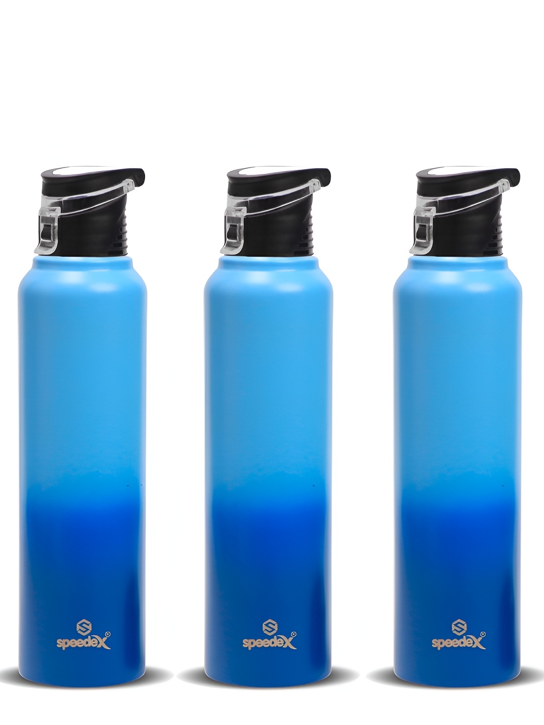 

Speedex Blue Set of 3 Stainless Steel Solid Water Bottle