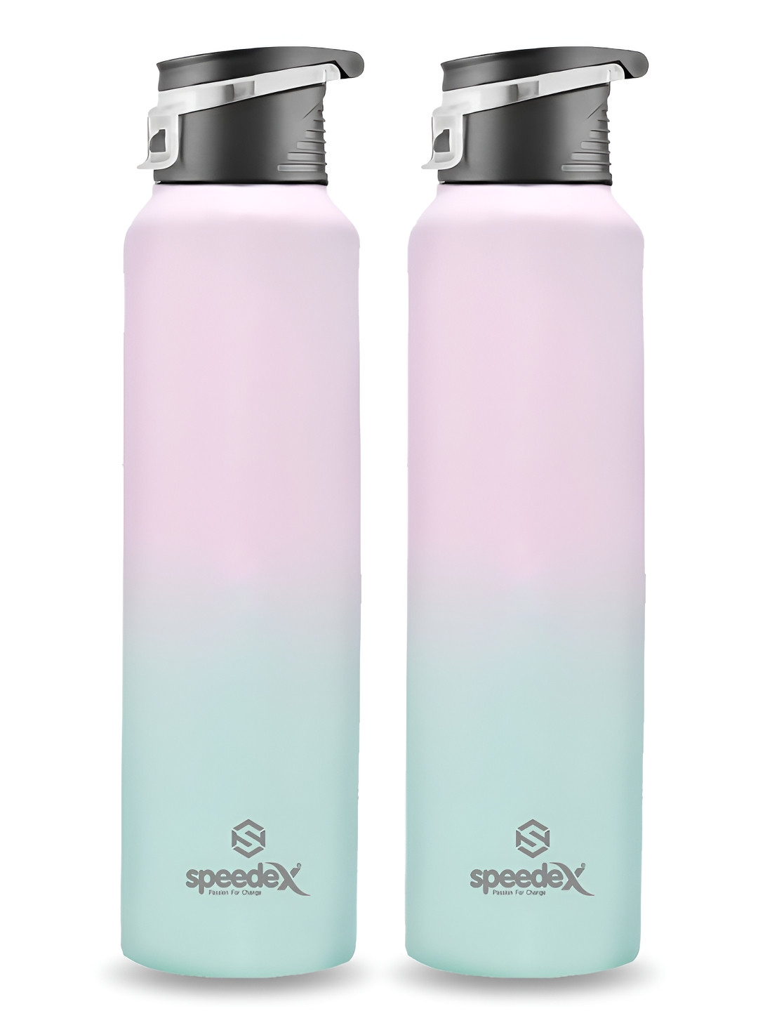 

Speedex Multicoloured Set of 2 Stainless Steel Solid Water Bottle, Multi