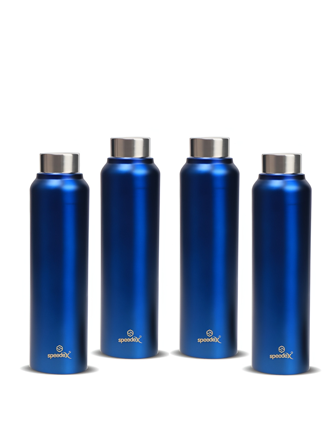 

Speedex Blue Set of 4 Stainless Steel Solid Water Bottle