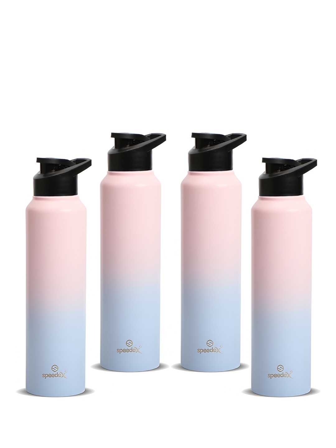 

Speedex Pink Set of 4 Stainless Steel Solid Water Bottle