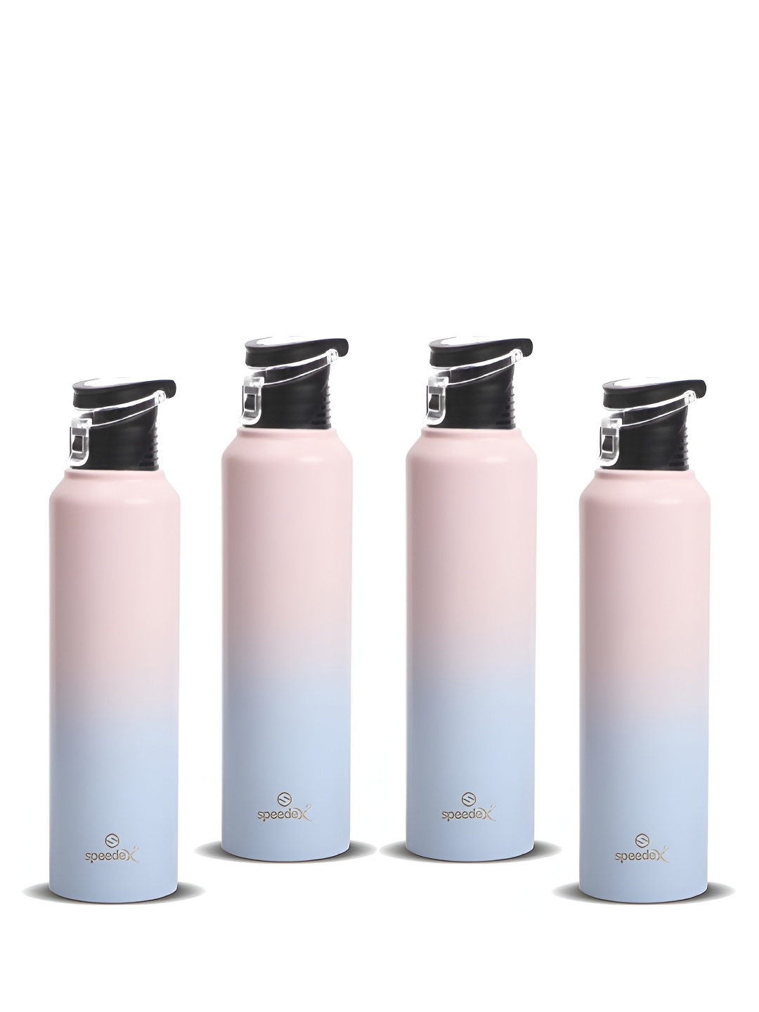 

Speedex Pink Set of 4 Stainless Steel Solid Water Bottle