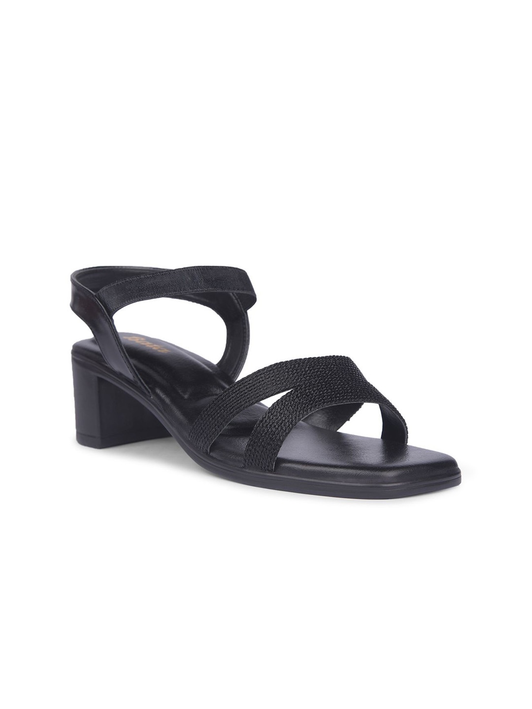 

Bata Open Toe Block Heels, Black
