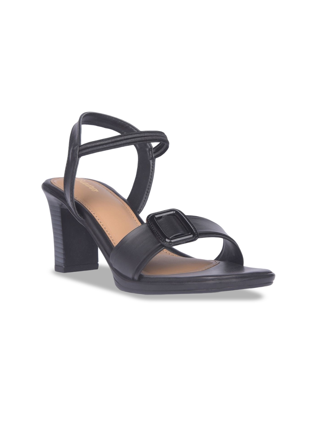 

Bata Open Toe Block Heels, Black