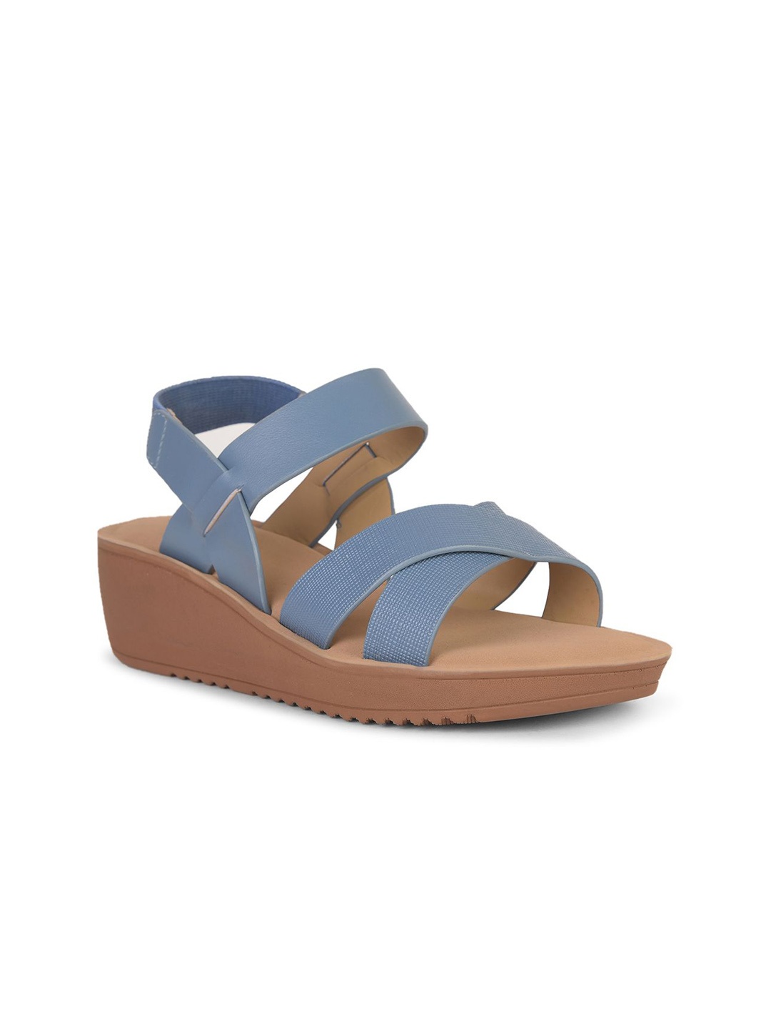 

Bata Open Toe Wedge Heels, Blue