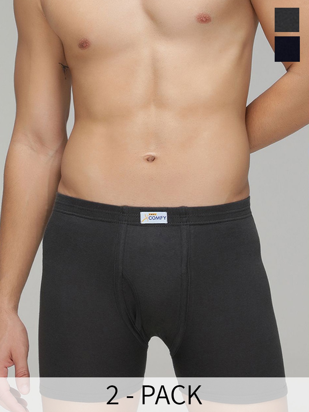 

AMUL COMFY Men 2 Pcs Assorted Breathable Trunks